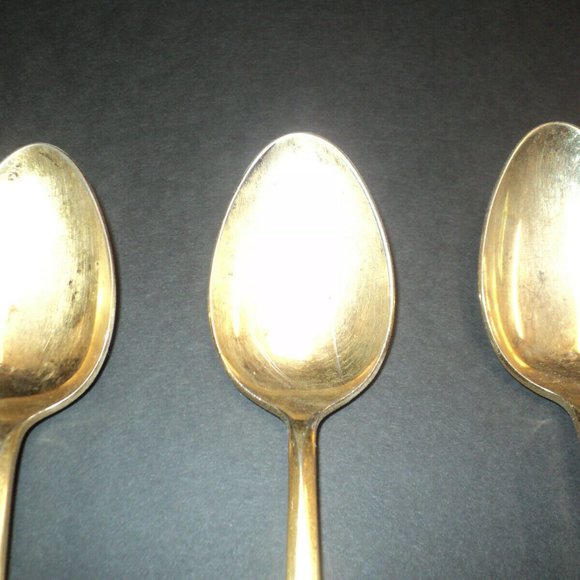 Three (3) Tablespoons GOLD-Plated Flatware Stanley Roberts TRIUMPH Japan - Picture 2 of 4